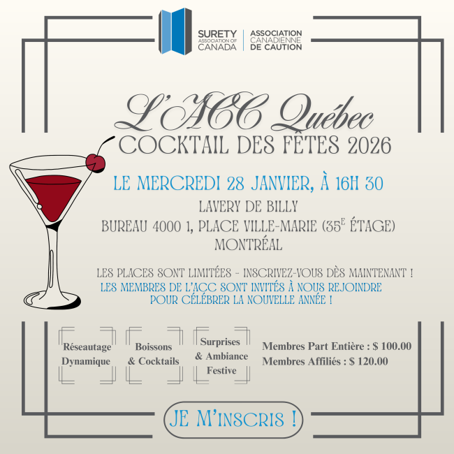 L'ACC Québec : Cocktail des Fêtes 2026